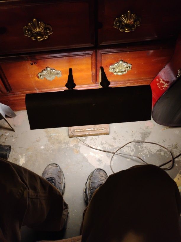 Old Copper Piano Light