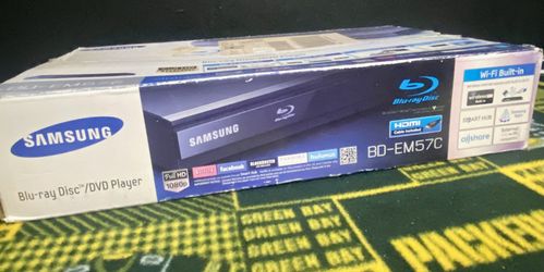 Samsung BD-EM57C Wi-Fi Smart Blu-Ray DVD Player.
