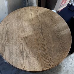 Round Wooden Table - With 4 Chairs