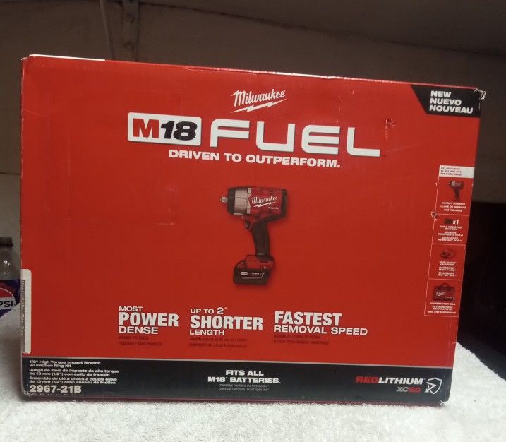 Milwaukee 1/2 In IMPACT WRENCH/ M18 FUEL 18V Lithium-Ion Brushless Cordless/Brand New For $250
