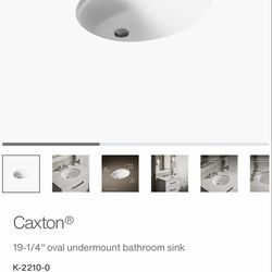 Kohler oval undermount sink 19 1/4