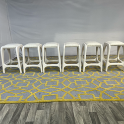 ( Delivery Available ) Lulu & Georgia Ashford White Counter Stool Set
