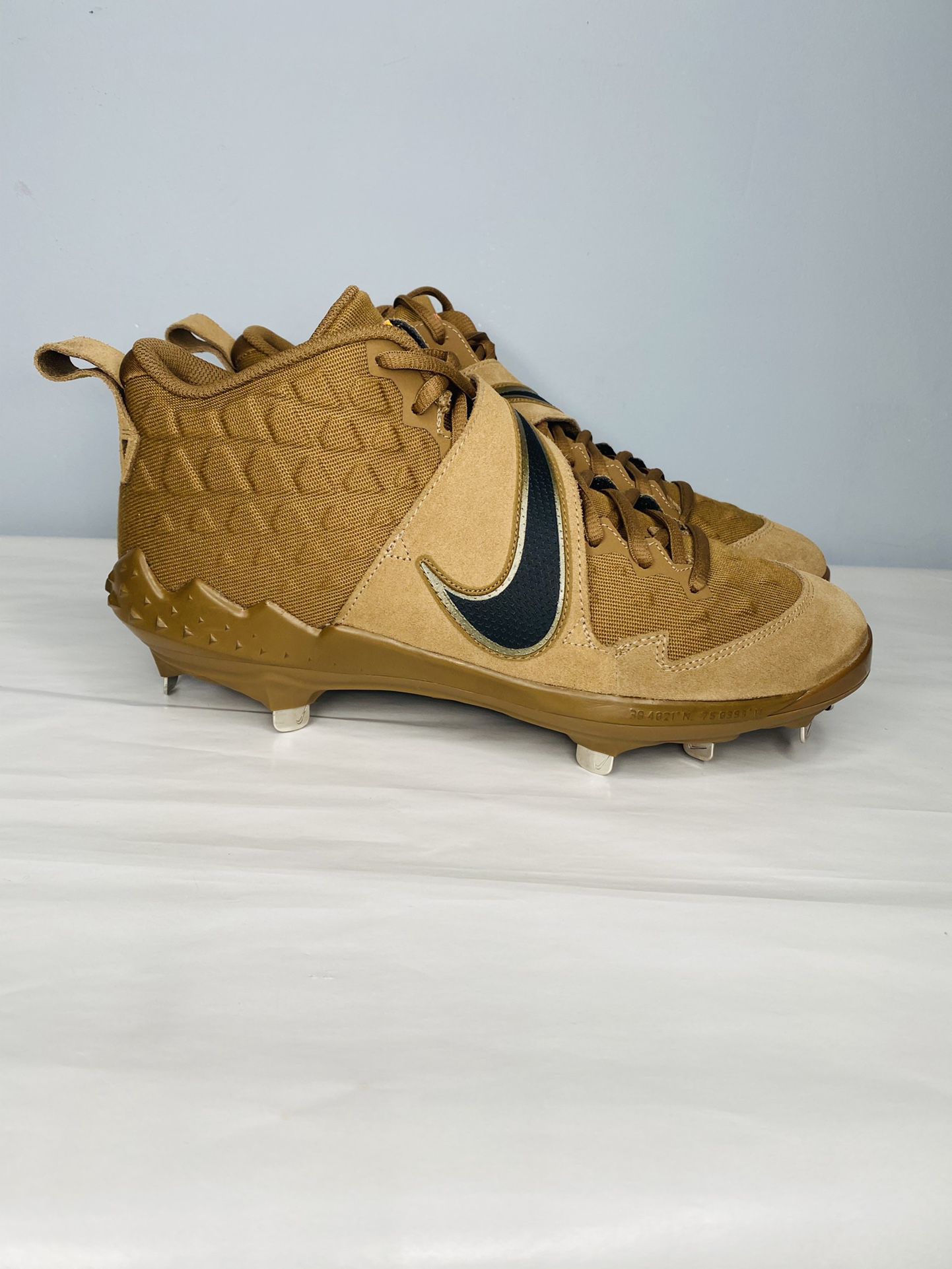 Nike Force Zoom Trout 6 VETERANS DAY RARE Baseball Cleats Size 10.5 (  AT3464-900) Limited Edition Veterans Day Brown leather