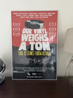 Our Vinyl Weighs A Ton Framed Print