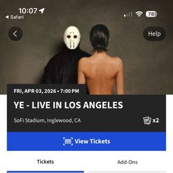 Kanye West 4/3 SoFi Stadium GA Tickets $550 Each