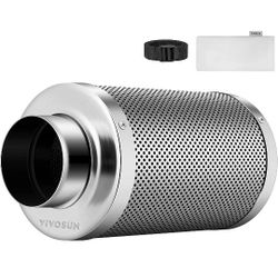 VIVOSUN 6 Inch Air Carbon Filter Smelliness Control with Australia Virgin Charcoal