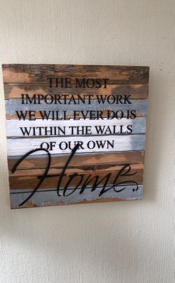 Brand New Wood Art by Sweet Bird 24 x 24 wall hanging
