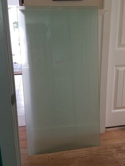 Ikea glass desk top