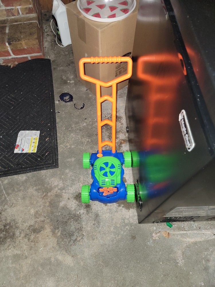 used once bubble lawn mower