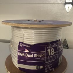 Southwire RG6 Dual Shield 18 AWG copper Clad Steel Coaxial Cable 500 Ft