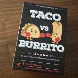 NEW Open Box Taco Vs Burrito Card Game