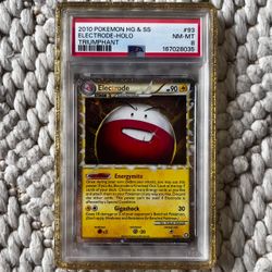 2010 Pokemon Electrode #93 Triumphant PSA 8 Holo