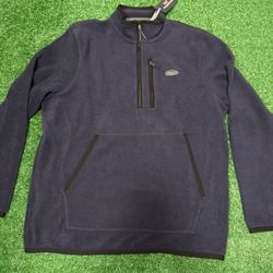 NEW Vineyard Vines Sherpa Fleece Quarter Zip Nautical Navy Size Medium $160