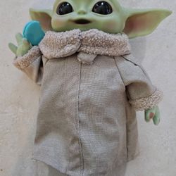 Star Wars Mattel 2021 Mandalorian The Child Grogu Baby Yoda 12" Plush Hard Head Toy 