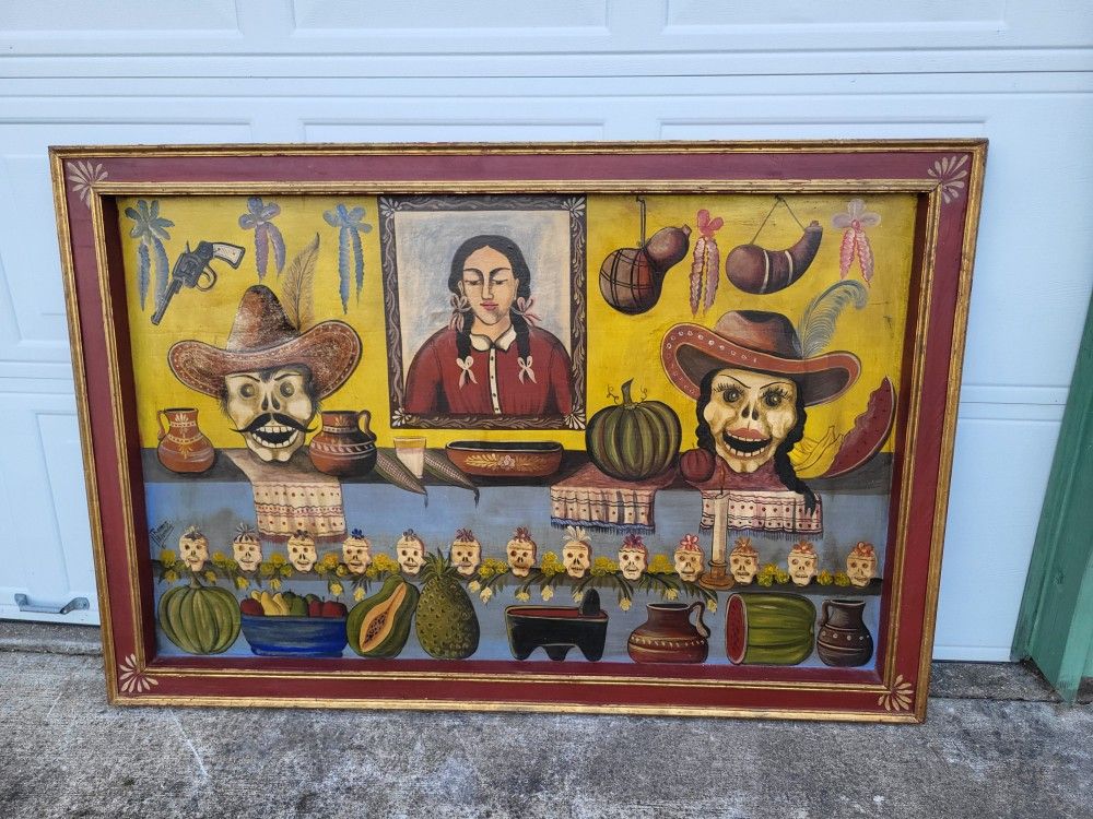 Filemon Ramos Large Framed Painting