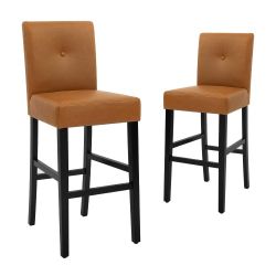 4, Stylish Kitchen Stools, Retro Caramel Brown and Black.  $40 Each Chair