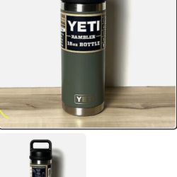 YETI Highlands Olive 18oz. Rambler Jug Bottle Container Canister