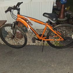 26" mongoose montana  orange mountain bike