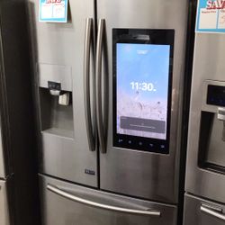 Samsung 3 Door Refrigerator Rf265beaesr/aa