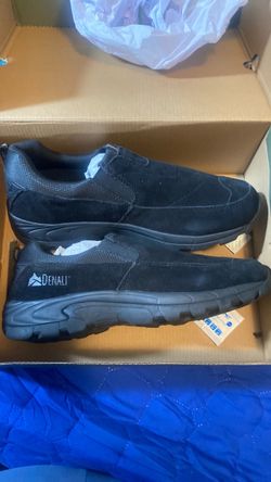 Mens size 11 Denali Black Suede Slip-On Shoes