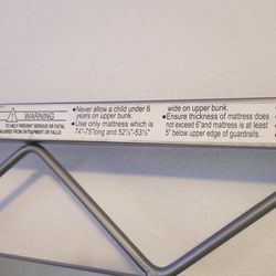 Bunk bed, full size on top, futon at bottom