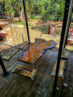 Custom Live Edge Swing Table
