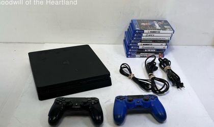 Sony PlayStation 4 (1TB) + 2 Controllers + 9 Games – Ready to Play