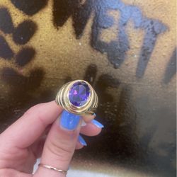 14kt Purple Ring For Men 