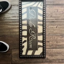 Used powder room frame