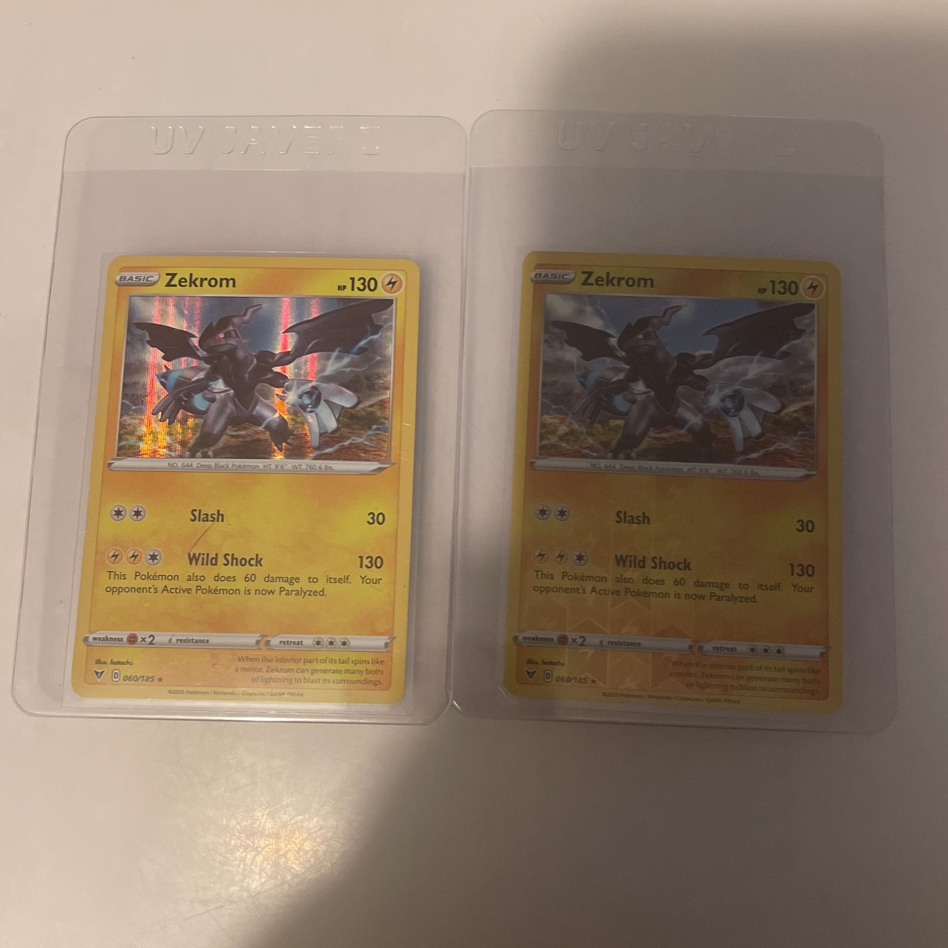 Pokémon Zakrom Set 60/185 Two Cards