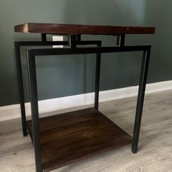 side table - about 22 inches tall 18 inches wide
