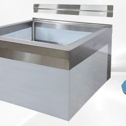 NSF Stainless Steel Floor Mop Sink 24 x 24 x 12 Bowl FMS-242412