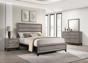 Watson Light Taupe Four-piece California King Bedroom Set