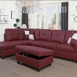 Sectional And Ottoman 