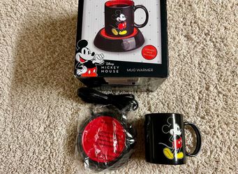 Mickey Mouse Mug Warmer with Mug New