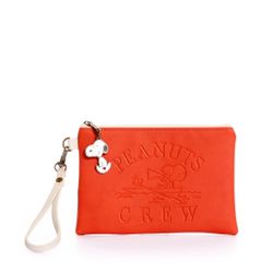 Snoopy Make Up Bag With Zipper Orange 