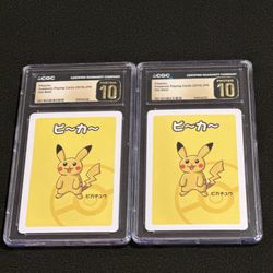 Pikachu Pokémon Old Maid Playing Cards 2019 Japanese CGC Pristine 10