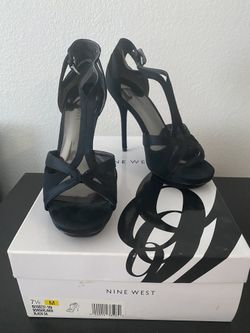 Nine West 7 1/2 black heels