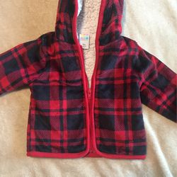 Healthtex Hooded Baby Jacket Size 12 Months 