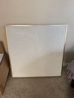 Textured canvas wall art