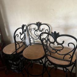 3 Chairs Metal