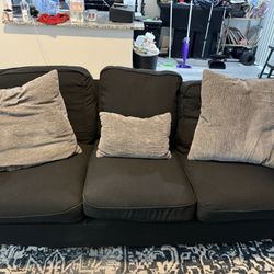 ikea ektorp sofa Gently Used With $75 Worth Of Target Pillows 