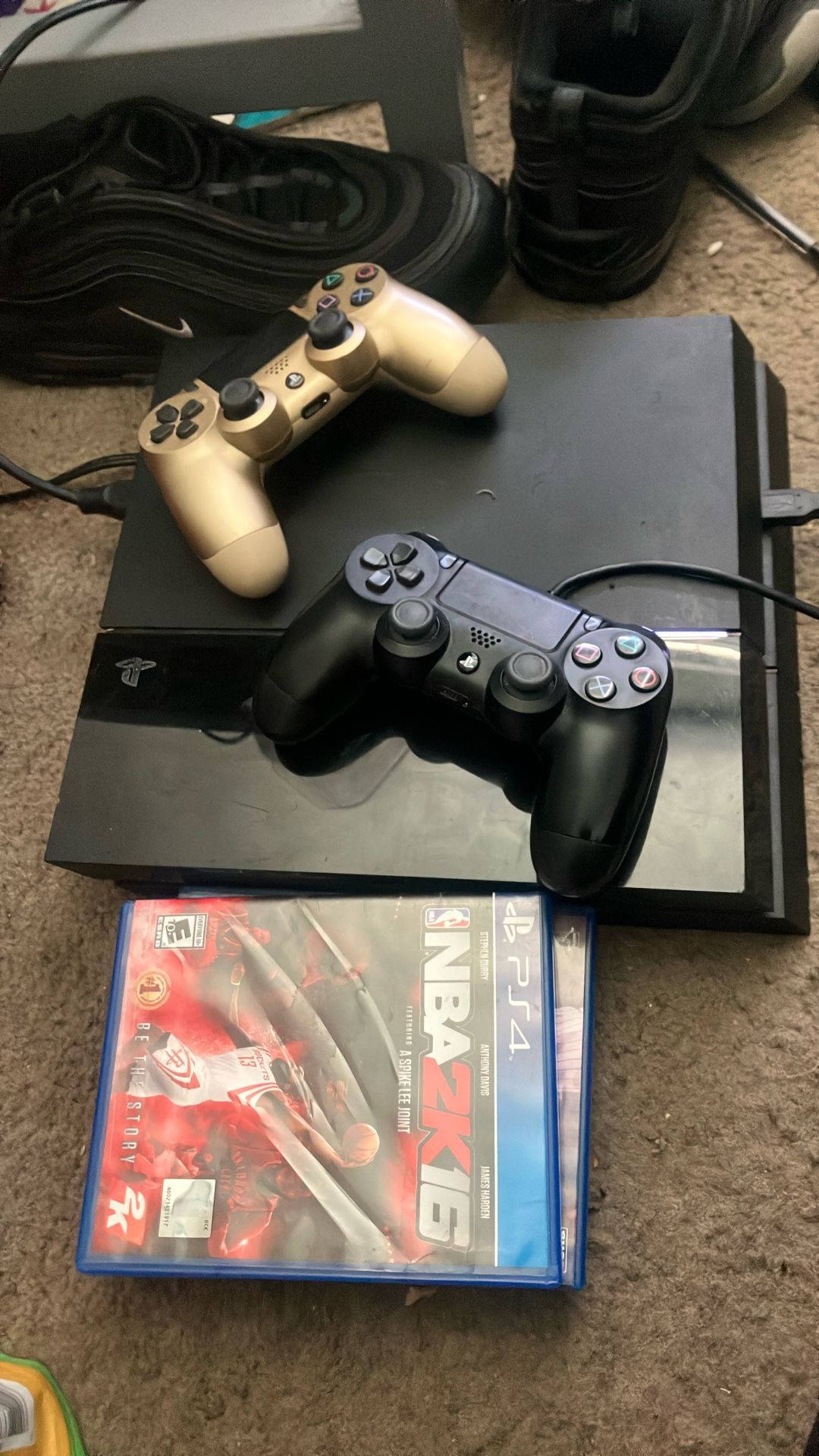 PS4 All Cords And 2 Controllers