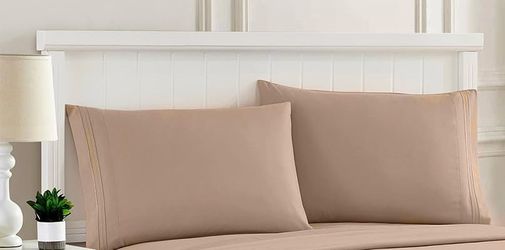 Queen Pillowcase, Taupe (4 Available)