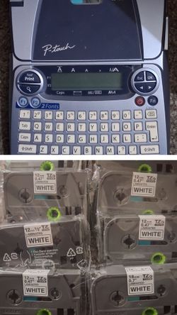 Brother TZe-231 Black on White Label Tape & Brother Label Maker