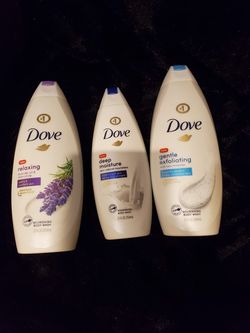 Dove bodywash bundle 2-22oz bottles 1-12oz bottle