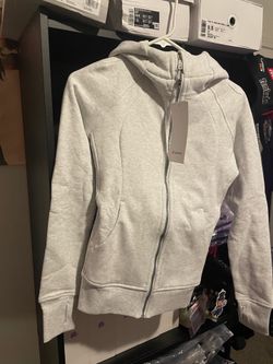 Lululemon Scuba Full-Zip Hoodie – Heathered Core Ultra Light Grey (NWT)