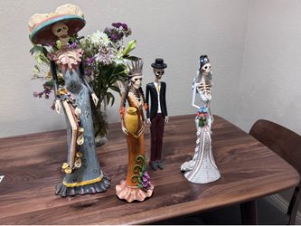 Hand Made, Authentic Dia De Los Muertos Figurines….