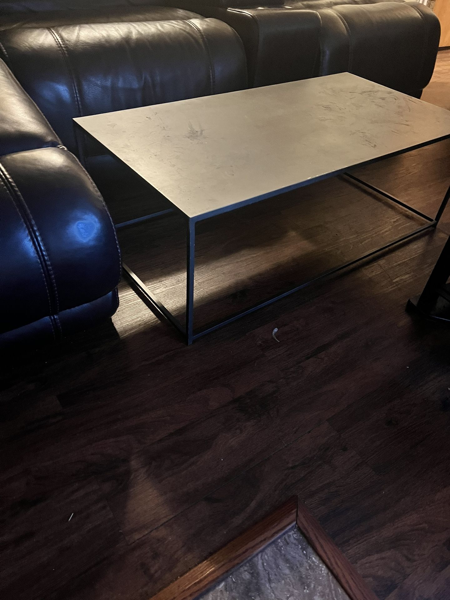 Gray Metal Cocktail Table