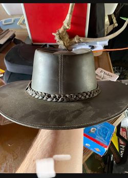 Leather Hat/ Fedora